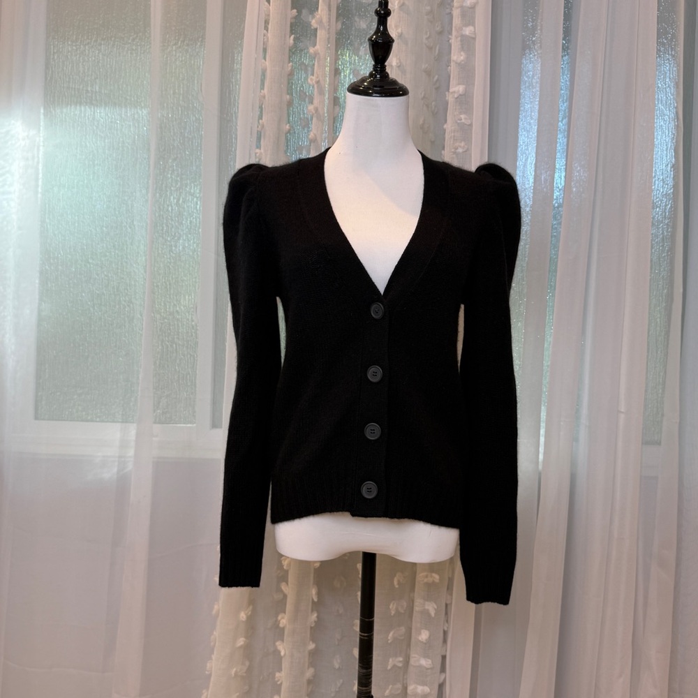 Bloomingdale's Black Cashmere Cardigan